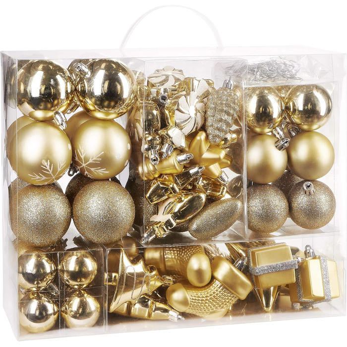 Набір різдвяних кульок 77 шт BRUBAKER