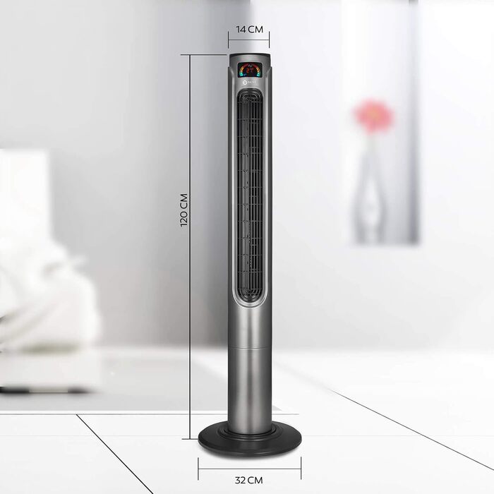 Баштовий вентилятор Balter з пультом дистанційного керування, висота 120 см, безшумний, переможець тестів, вентилятор, вентилятор