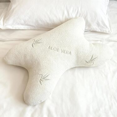 Подушка проти зморшок BCS Home&Sleep для жінок та чоловіків - Подушка у формі метелика проти зморшок - Косметична подушка Омолоджувальна подушка проти зморшок сну - Косметична подушка з чохлом з алое вера