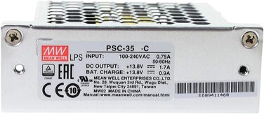 Адаптер зарядного пристрою MEAN WELL PSC, 160 Вт (PSC-35B-C)