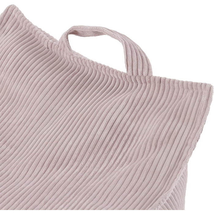 Рожеве крісло-мішок для дітей - Дитяче крісло від 1 року, Зручне крісло, Стійке та м&39яке, Матеріал вельвет, 77x67x50 см, Крісло з ручкою для перенесення, Чохол, який можна прати (ручне прання до 30C), Вельвет Рожевий