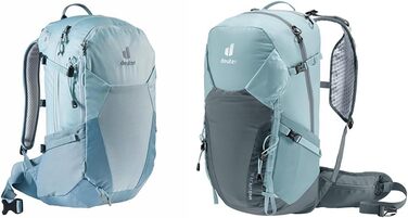 Жіночий туристичний рюкзак deuter Futura 21 SL, Dusk-slateblue та легкий жіночий туристичний рюкзак Speed Lite 23 SL, Shale-graphite