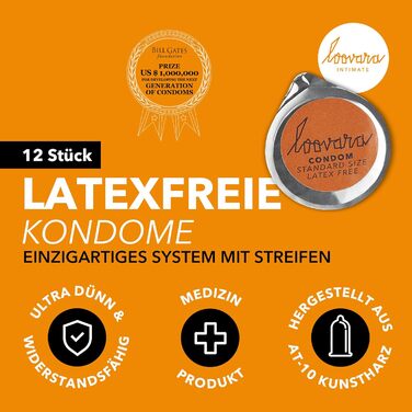 Презервативи Loovara XL, без латексу, ультратонкі, зволожені, 12 шт