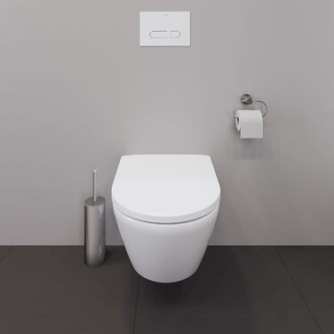 Набір для унітазу Duravit D-Neo, підвісний унітаз, сидіння з м'яким механізмом закриття, унітаз з відкритим обідком для змиву, знімна кришка унітазу, білий