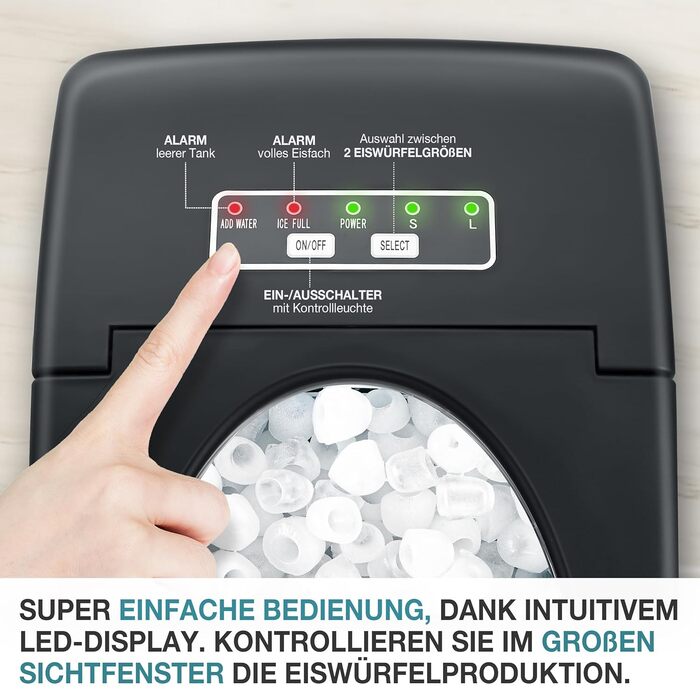 Машина для виробництва кубиків льоду TOM – швидкі кубики для дому, офісу та вечірок