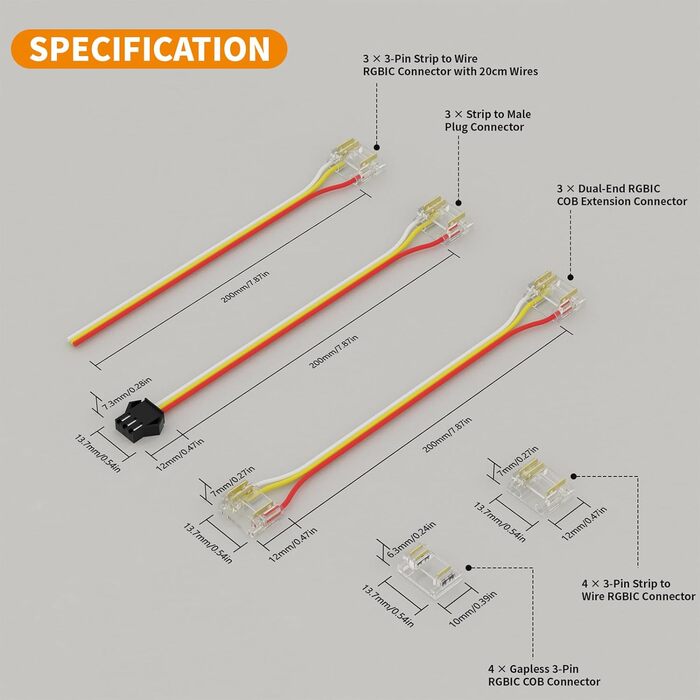 Світлодіодна стрічка PAUTIX SPI RGB COB Піксельна адресна стрічка 5 м, DC24V Смуга, що змінює колір, багатобарвна гнучка стрічка WS2811 Smart IC з керуванням додатком і джерелом живлення для прикраси вечірки своїми руками (роз'єм 12 мм для RGBIC)