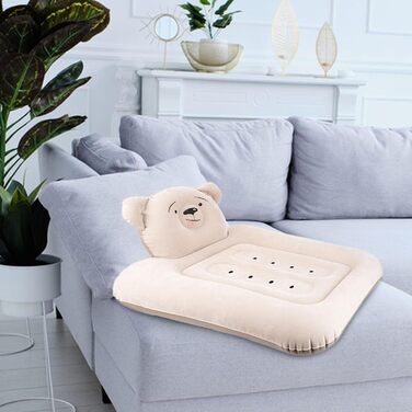 Надувне дорожнє ліжко, автомобільний надувний матрац для дітей Надувний автомобільний матрац, надувне автомобільне ліжко для заднього сидіння, підходить для сидінь у літаку, поїзді та для походів.