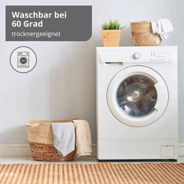 Улюблена готельна подушка, жорстка, 40x80 см, регульована по висоті подушка, 100 бавовна з сірою окантовкою, зроблено в ЄС, сертифікована Oeko-TEX, можна прати при температурі до 60 градусів, жорстка, 40 x 80 см