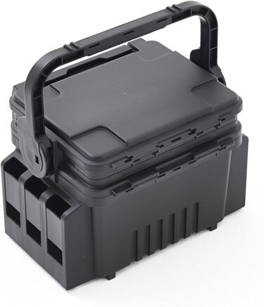 Чорний - Коробка для приманок, рибальська коробка для воблерів та м&39яких пластикових приманок, коробка для приманок, рибальський кейс, 7055 31.3x23.3x22.2