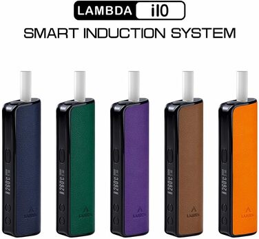 Пристрій без нагрівання, безконтактний електромагнітний індукційний нагрівач, OLED 3200 мАг, регульований час і температура нагрівання, не потребує очищення (темно-синій), 10 HNB