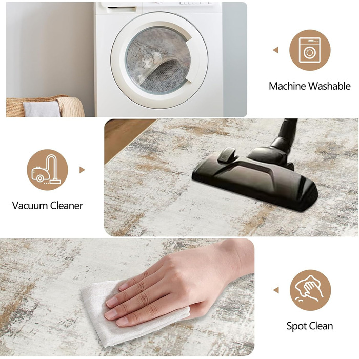 Килимова доріжка Famibay 80x300 см Бежева килимова доріжка для передпокою, що миється, нековзка, кухонна килимова доріжка для передпокою, довга кухонна доріжка, сучасна для передпокою, кухні, спальні, вітальні, бежево-коричнева 80 x 300 см