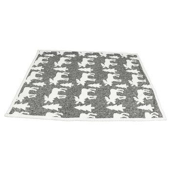 Флісова ковдра FRANK FLECHTWAREN, однотонна, з вивороту, 100 поліестер, розміри 130 x 160 см, ідеально підходить для затишних зимових вечорів, також як подарунок