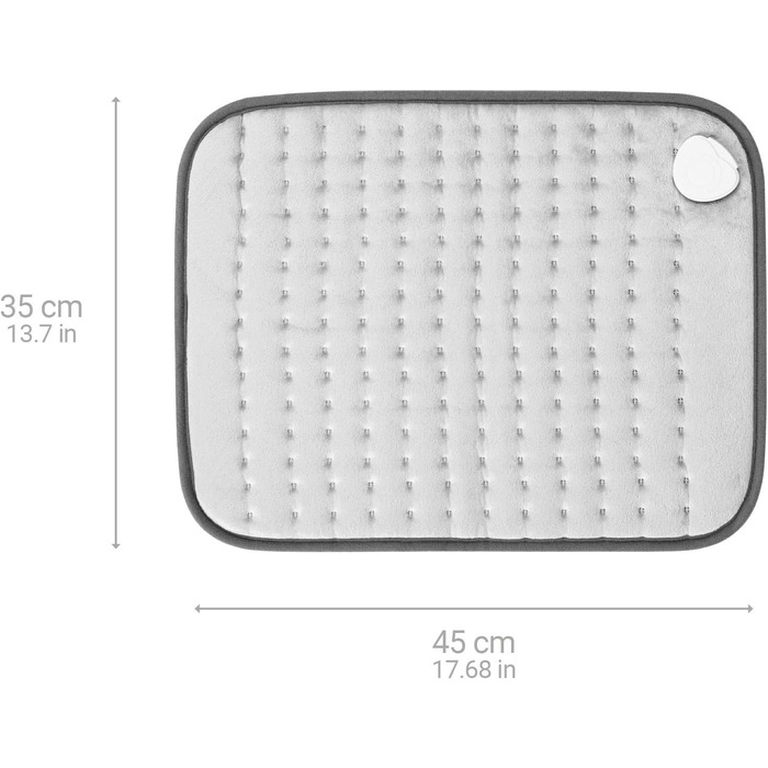 Грілка medisana HP 650 XL, 45 x 35 см, грілка для спини, сідниць та шиї, з 4 температурними режимами та захистом від перегріву, електричний нагрівальний килимок з автоматичним вимкненням, грілка XL, яку можна прати