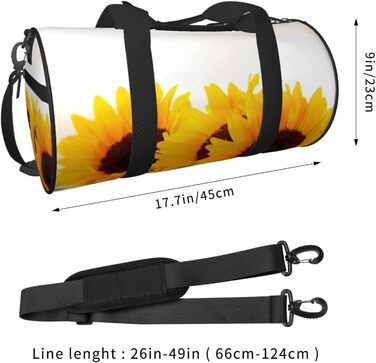 Спортивна сумка, дорожня сумка, сумка для подорожей, з принтом соняшників на дерев'яній текстурі, сумка на нічліг, чорна, універсальний розмір