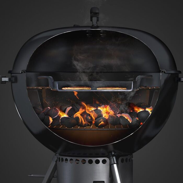 Чавунна планча Weber для системи Gourmet BBQ рівномірний нагрів, для риби, овочів та страв-смажениць чорна (7421)