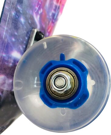 Комплект скейтбордів Sumeber Mini Cruiser 22 дюйми із світлодіодними колесами для дорослих, дітей та початківців - подарунок на день народження Galaxy