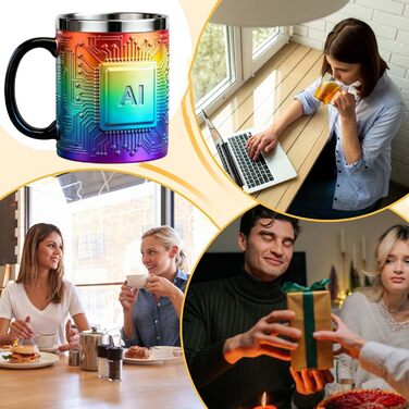 Дизайнерські кухлі для чоловіків, оформлення офісу, веселі, у формі чіпсів, дизайн чаю, нержавіюча сталь, кухоль для кави, для пікніків, риболовлі, походів, кемпінгу, чаю, ігор з віскі в холодну пору року