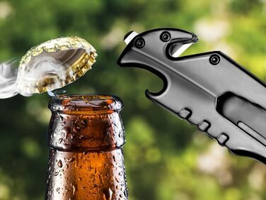 Кишеньковий ніж NedFoss FA48, рятувальний ніж з ремінним різаком та склорізом, складаний ніж з затискачем для ременя, одноручний н