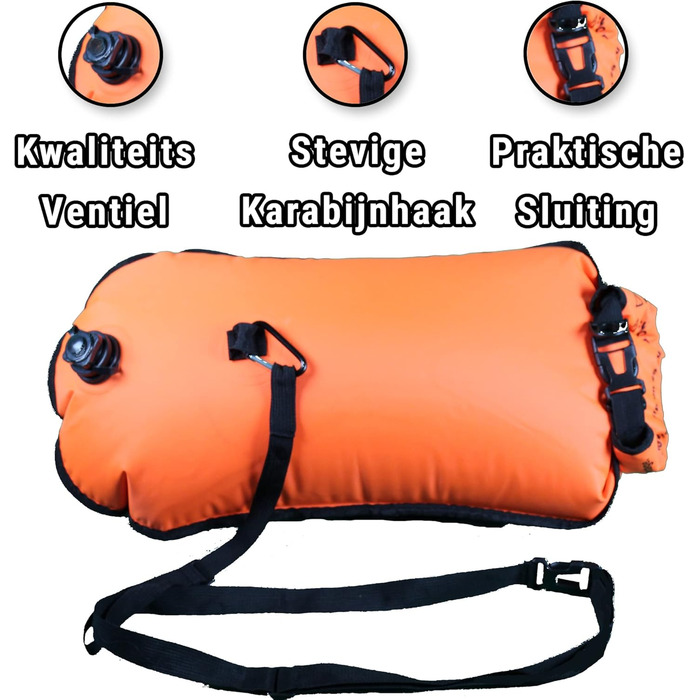 Плавальний буй Tri-Sports для плавання у відкритій воді, помаранчевий