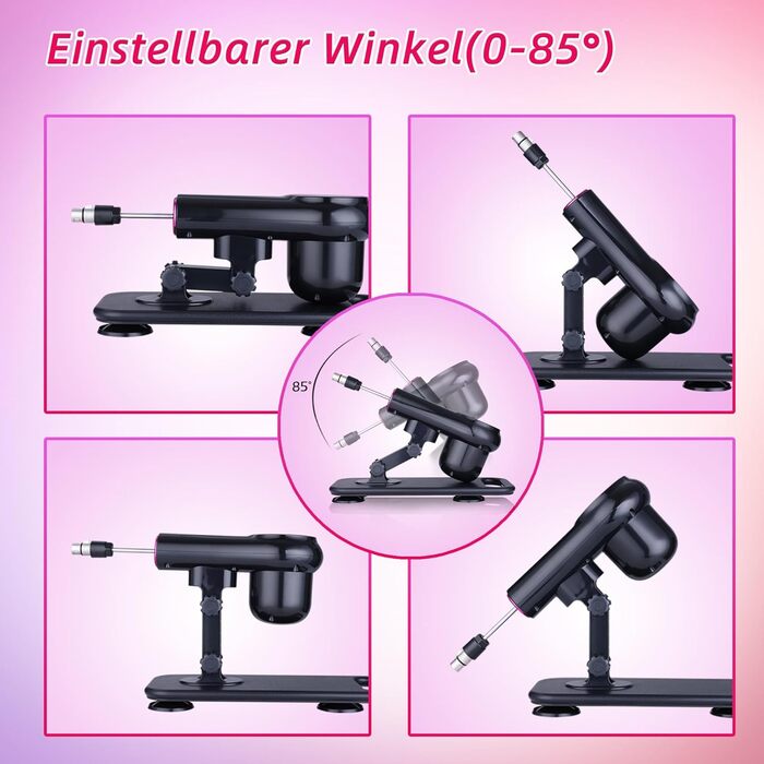 Секс-машина KlicLok з 7 насадками, з бездротовим пультом управління