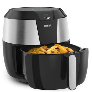 Аерофритюрниця Tefal Easy Fry XXL 5,6 л, EY701 XXL повітряний фритюр, 8 програм, нержавіюча сталь