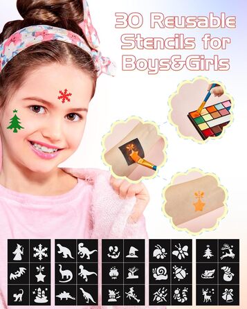 Палітра фарб для обличчя та тіла Lictin (36 кольорів)