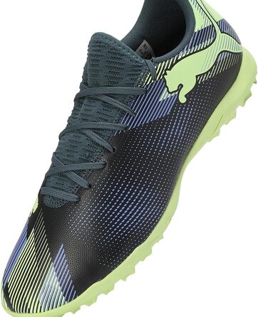 Футбольні бутси Puma Unisex Future 7 Play TtSoccer 42.5 EU сірий, небо, електро фіолетовий, яблуко Puma білий