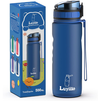 Дитяча пляшечка для пиття Luyiilo Kids герметична, спортивна пляшечка для піших прогулянок та тренажерного залу, газована та без в