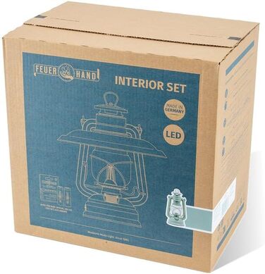 Набір для інтер&39єру Feuerhand, колір Sage Green Baby Special, 276 світлодіодних ліхтарів рефлекторний абажур 2 літій-іонні батареї Теплий білий колір, регульована яскравість, до 18 днів роботи Для використання всередині та зовні приміщень Безблікове, ат