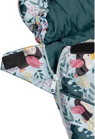 Спальні мішки Trespass Bunka, принт тропічних птахів, один розмір