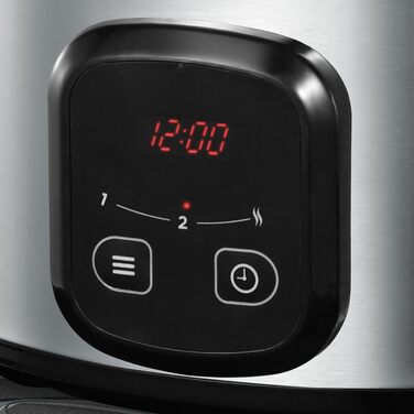 Повільноварка Russell Hobbs каструля з антипригарним покриттям 6 л XL, програмований таймер/час приготування Maxicook (3 налаштува