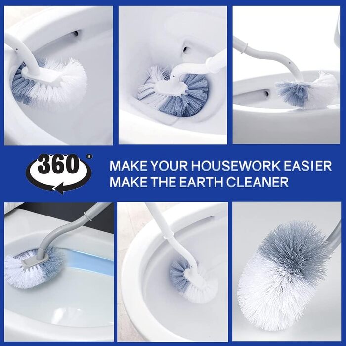 Набори щіток для унітазу, щітка для унітазу з контейнером, щітка для унітазу з очищувачем обідка, щітка для унітазу вигнута, з дов