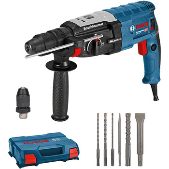 Перфоратор Bosch Professional GBH 2-28 F (потужність 880 Вт, макс. діаметр свердління бетону 28 мм, у комплекті набір свердел і зу