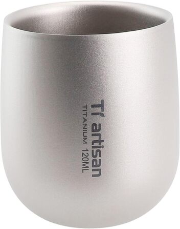 Двостінна кемпінгова кружка, 120 мл, ізольована дорожня кружка для кави, чаю, пива та гарячих напоїв, нержавіюча сталь, аксесуар для пікніка на свіжому повітрі