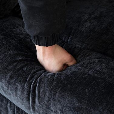 Крісло для телевізора з функцією відкидання, відкидне крісло з імітацією лляної тканини, крісло/відкидне крісло, вантажопідйомність до 150 кг, для вітальні (темно-сіре, маленьке)