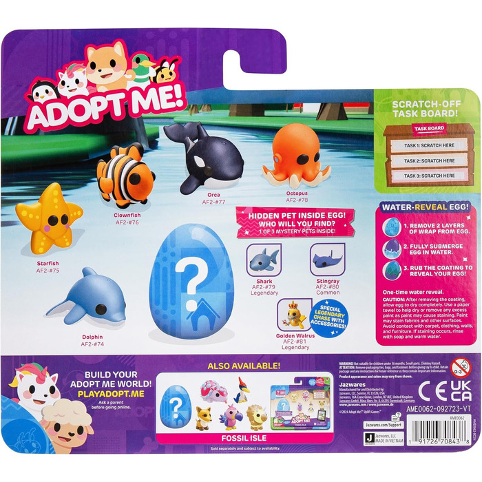 Adopt Me! Набір із 6 фігурок – Підводна серія