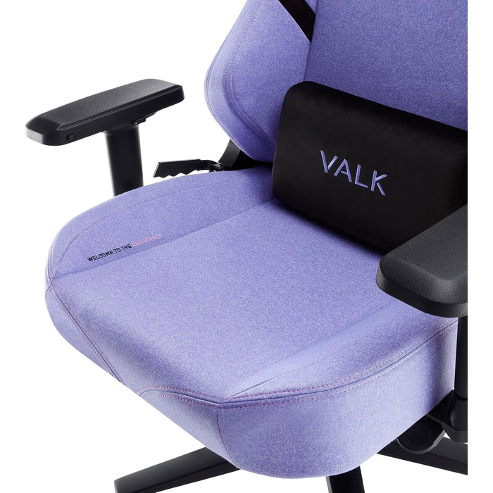 Геймерське крісло з повітропроникної тканини, ергономічне офісне крісло, крісло з поворотом на 160, підлокітники 4D, алюмінієва основа, подушка з піни з ефектом пам&39яті, професійне геймерське крісло (аметистово-бузковий) Тканина аметистово-бузковий