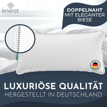 Подушка KNERST 40x80 см Зроблено в Німеччині - Подушка 40 x 80 від болю та напруги в шиї - Подушка для здорового та спокійного сну - Oeko-Tex - Подушка - Подушка - Подушка для сну 40x80 см