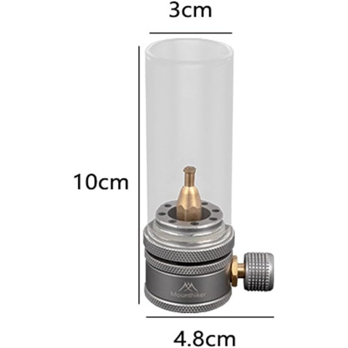Газовий кемпінговий ліхтар, газові свічки, ліхтар для намету, для походів, з подовжувальною штангою для порожнього бака (газовий ліхтар)