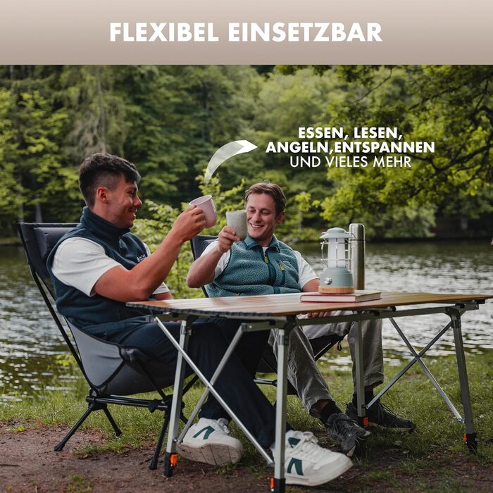 Складаний кемпінговий стілець NATURBUMMLER Cloud Sit Light Надлегкий (2,65 кг) та дихаючий У комплекті сумка для перенесення Компактний складний стілець, вантажопідйомність 120 кг, для саду, риболовлі, використання на свіжому повітрі (сірий)