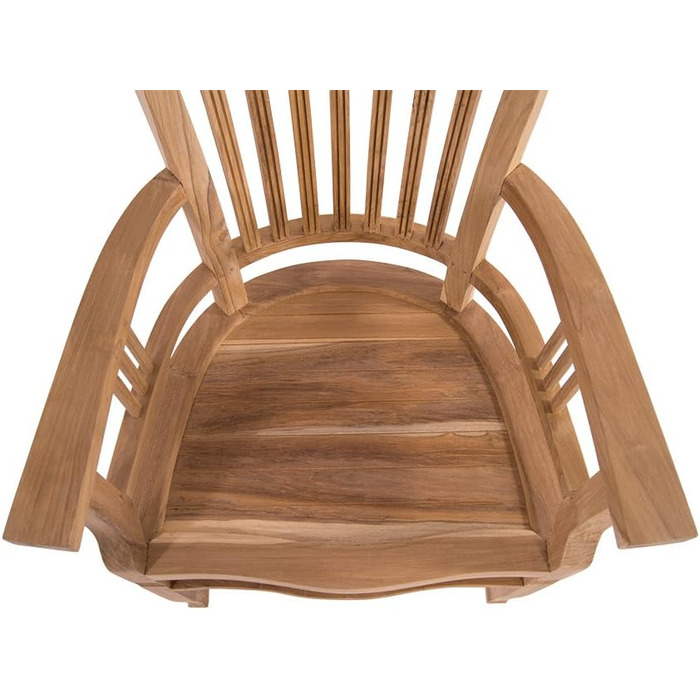 Пляжне крісло Тикове садове крісло Batavia Natural Armchair