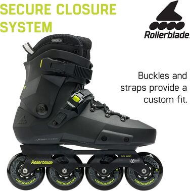 Чоловічі роликові ковзани Rollerblade Twister XT чоловічі для фітнесу чорний/лайм Urban Performance Inline Skates 6/6.5
