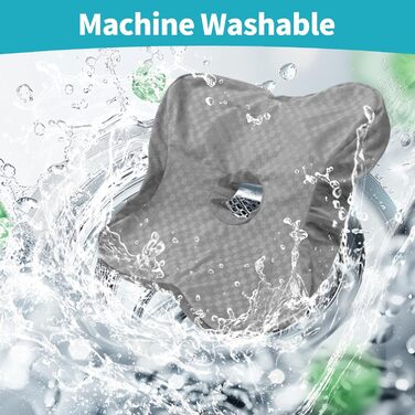 Подушка для пірсингу pozico з отвором подушка для вух для сну на боці подушка-пончик, що знімає тиск, від болю в вухах, пірсингу та хірургічних втручань чохол, який можна прати, регульований наповнювач 49x38x8 см сірого кольору