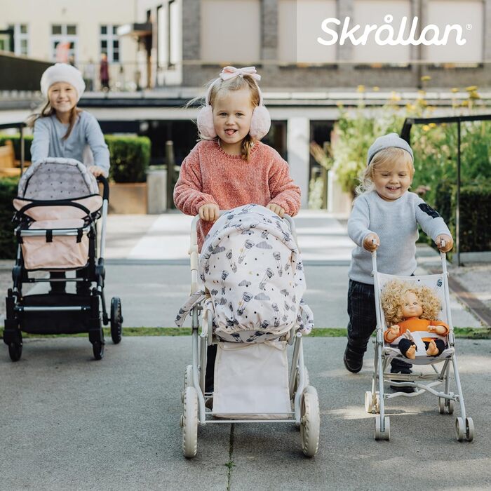 Коляска для ляльок від 3 років - 53 см велика складна коляска з ременем безпеки та чохлом, що миється - іграшкова коляска для ляль