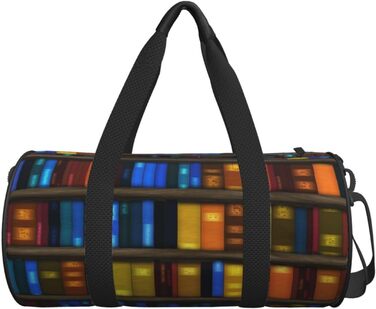 Універсальна дорожня сумка Книги на полиці - спортивна сумка для чоловіків та жінок, сумка-мішок, спортивна сумка