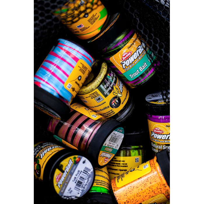 Сезонний набір Berkley PowerBait Trout Dough, 4 кольори та смаки для цілорічного лову форелі, ароматизована, пластична наживка, підходить для всіх рівнів майстерності (весна).