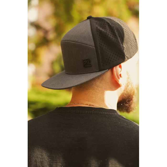 Кепка Snapback для чоловіків та жінок - Водовідштовхувальна бейсболка для чоловіків та жінок - Регульований розмір, Один розмір, Графітово-чорний