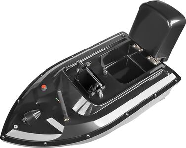 Човен для риболовлі на приманку Bilbear Човен з дистанційним керуванням Човен для наживки на дистанційному керування 500 м Рибошукач із подвійним двигуном із завантаженням 1,5 кг із датчиком ехолота Подарунки рибалкам для риболовлі на коропа (чорний човен
