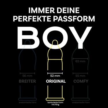 Презервативи BILLY BOY Länger Lieben, 20 шт, 52 мм