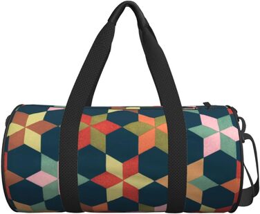Універсальна дорожня сумка-мішок, спортивна сумка геометричного дизайну для чоловіків та жінок